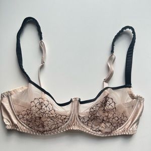 Fleur of England Lace and Satin Bra